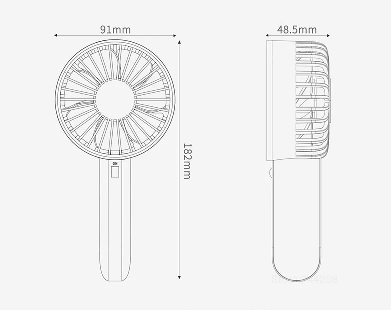 XIAOMI MIJIA VH портативный ручной мини-вентилятор для дома перезаряжаемый портативный кондиционер настольный usb вентиляторы встроенный аккумулятор 2000ма