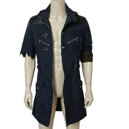 Coat only Игра DMC5 Nero, для косплея костюм перчатки на Хэллоуин реквизит Косплэй ing Охотник чехлы для телефонов Nero полный костюм Индивидуальный заказ DMC 5 чехлы для телефонов Nero наряд пальто куртка - Цвет: Coat only
