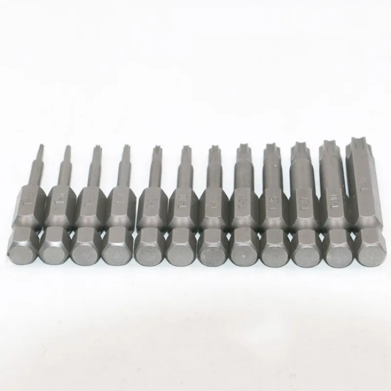12Pcs 1/4&quot T5-T40 Magnetic Torx Screwdriver Set Tamper Proof Drill Bit Screw Driver Bits Hex Hand Tools | Инструменты