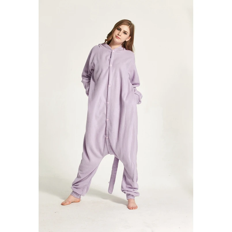 Pokemon Espeon животных пижамы Onesie Толстовка для взрослых Для женщин мужчин Пижама