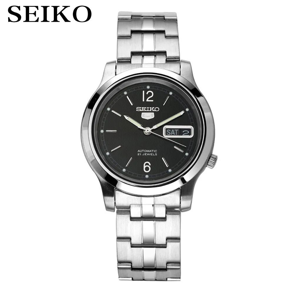 Seiko часы мужские 5 автоматические часы Топ бренд Роскошные спортивные мужские часы набор водонепроницаемые механические Военные часы relogio masculinoSNK - Цвет: SNK799K1-A