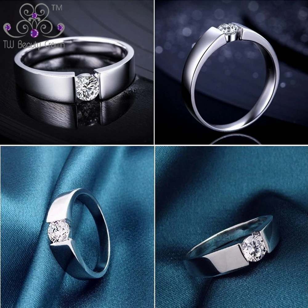 1 шт. мужское кольцо с фианитом | Украшения и аксессуары