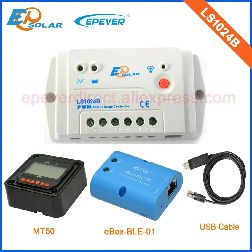 Контроллер зарядного устройства для солнечной батареи 10 А LS1024B ble eBOX адаптер USB