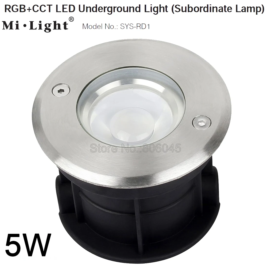 Светодиодный подземный светильник Mi light SYS RD1 5 Вт RGB + CCT IP68 водонепроницаемый DC24V