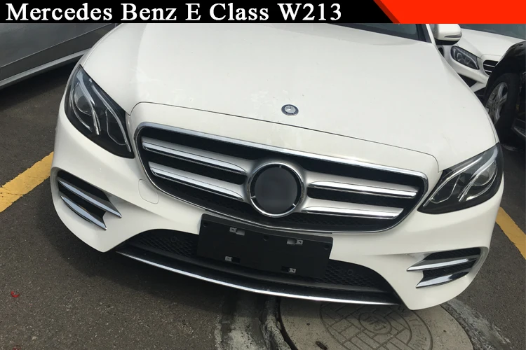 Для Mercedes Benz E Class W213 автомобильный-Стайлинг ABS Хромированная передняя противотуманная фара Накладка аксессуары набор из 4 шт