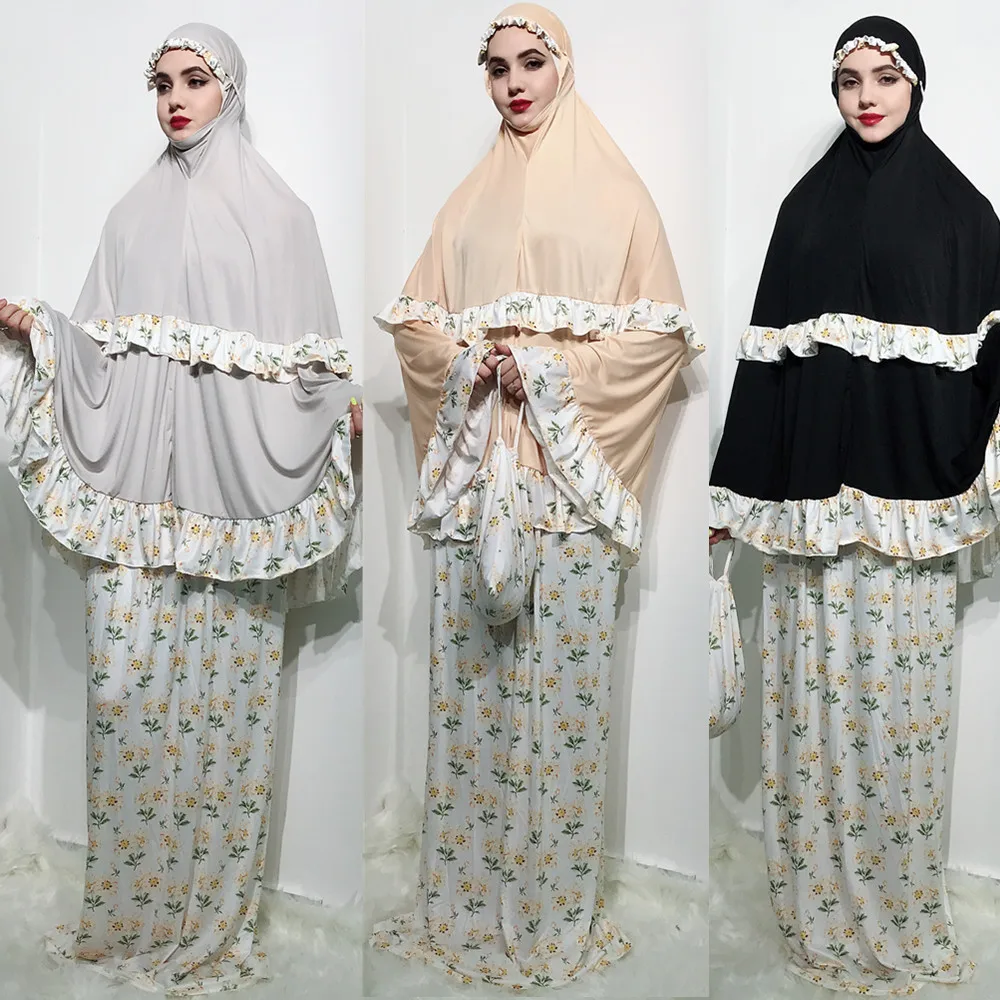 Мусульманские длинные кружевные платья abaya кардиган-кимоно длинные халаты оборки топы Юбки Jubah Ближний Восток Eid Рамадан исламский