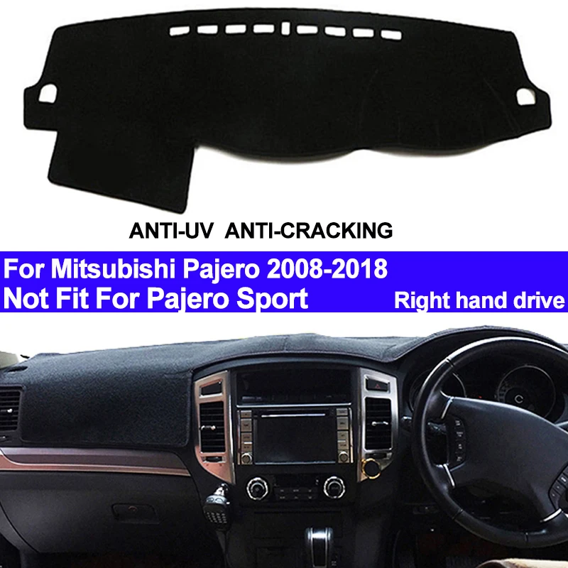 Коврик для приборной панели TAIJS RHD Mitsubishi Pajero 2008 2009 2013 2014 2015 2016 2017 2018|Автомобильные