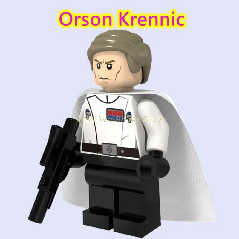 Orson Krennic Звездные Войны Изгой Один Jyn Cassian Andor K2SO StarWars Obi Wan Kenbobi первый заказ игрушки для детей звездные войны строительные блоки - Цвет: Orson Krennic