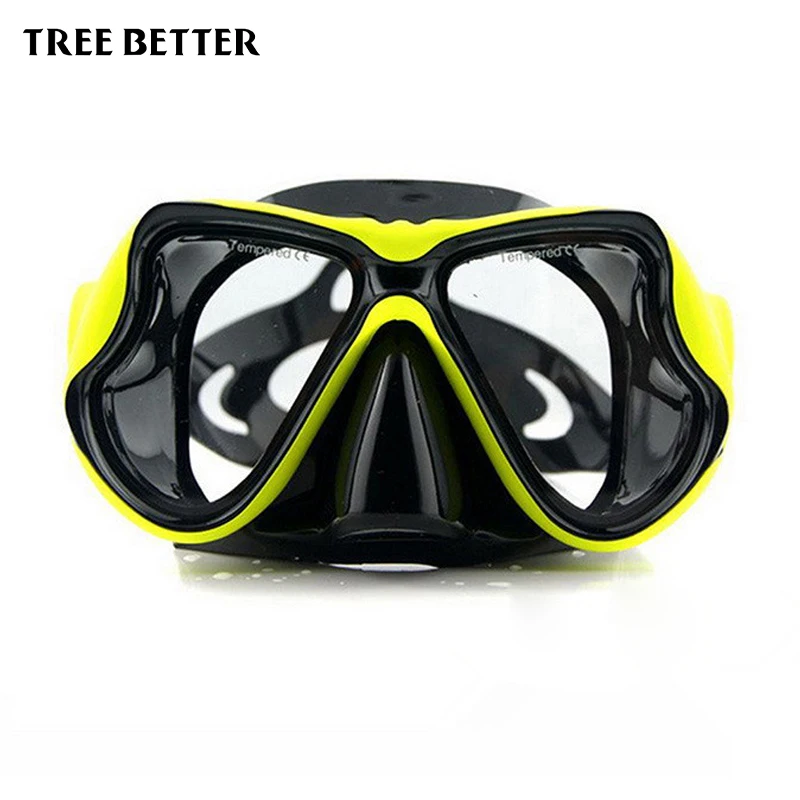 

Diving Mask Professional Dive Glasses Swimming Goggles Tempered glass Underwater Sports Equipment For Adult Optional myopic lens