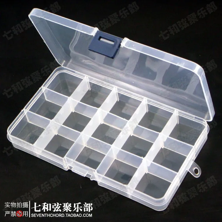 Из 2 предметов гитарных медиаторов Чехол Коробка для хранения 15 Сетки ячейки