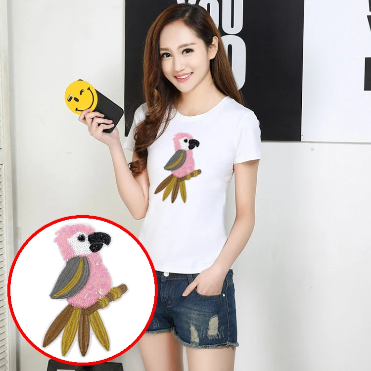 Блестки материал Модная вышивка нашивка аппликация Одежда Футболка DIY Бусины