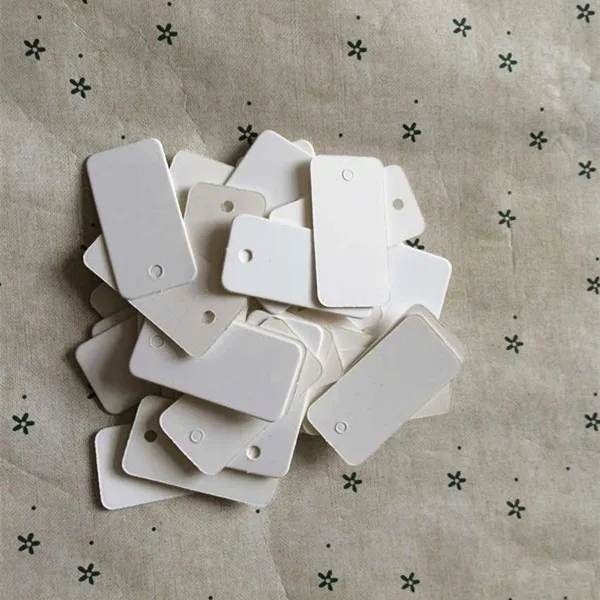 100 шт./лот белые бумажные бирки сделай сам квадратные пищевые упаковочные