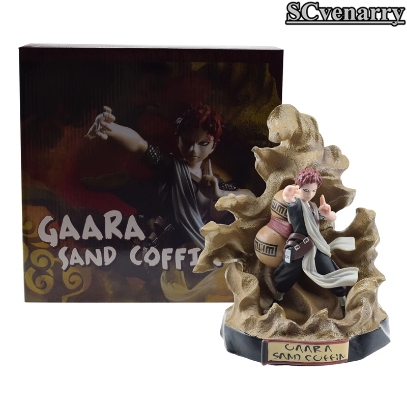 21 см Наруто Гаара фигурку ниндзя uzumaki NARUTO песок гроб казекаге toynami Игрушечные