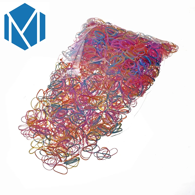 2000 штук/упак. детские резиновые ленты для девочек цветные держатели хвоста