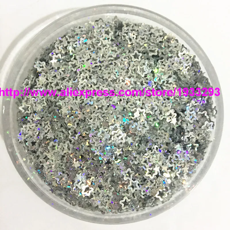 Пайетки из ПВХ с полыми цветами для дизайна ногтей 100 г (15000 шт.) 4 мм|sequin one shoulder
