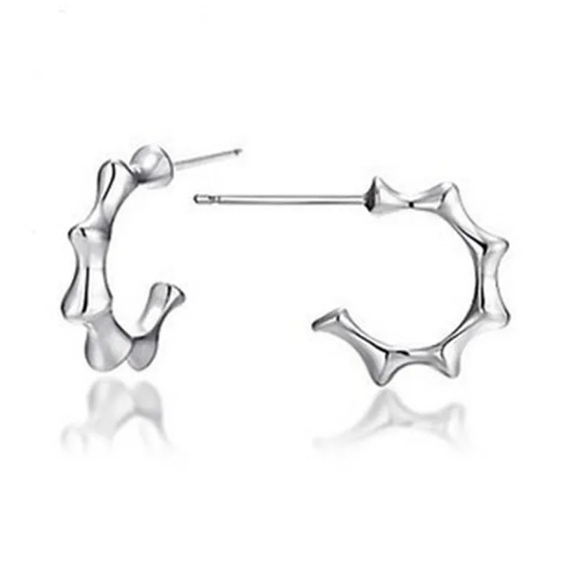 2019 модные Бамбуковые серьги для девочек и женщин булавки с подвесками женские