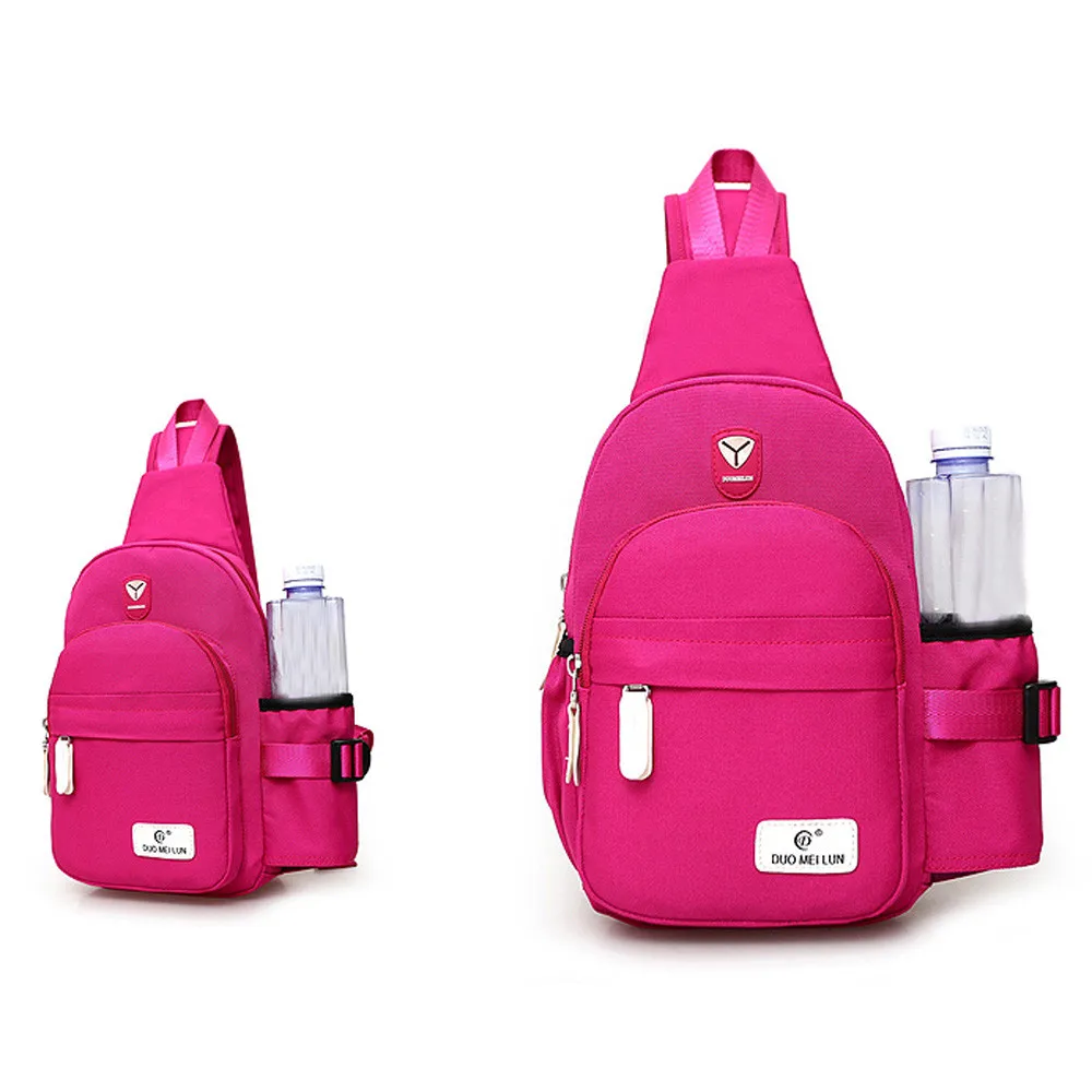 Новое поступление нейлоновая сумка унисекс на грудь одно плечо через для женщин