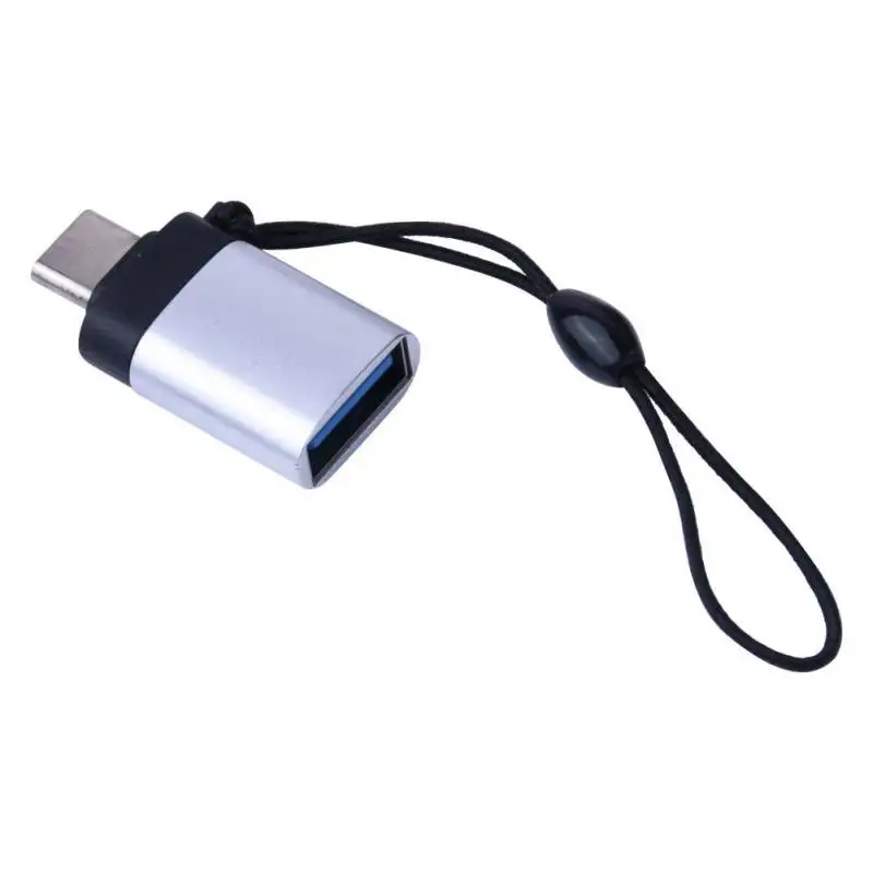 Серебристый Type-C до USB3.0 адаптер Android кабель для передачи данных мобильный телефон OTG для MacBook/huawei/Xiaomi/samsung/U диск/клавиатура/мышь SD - Цвет: Серебристый