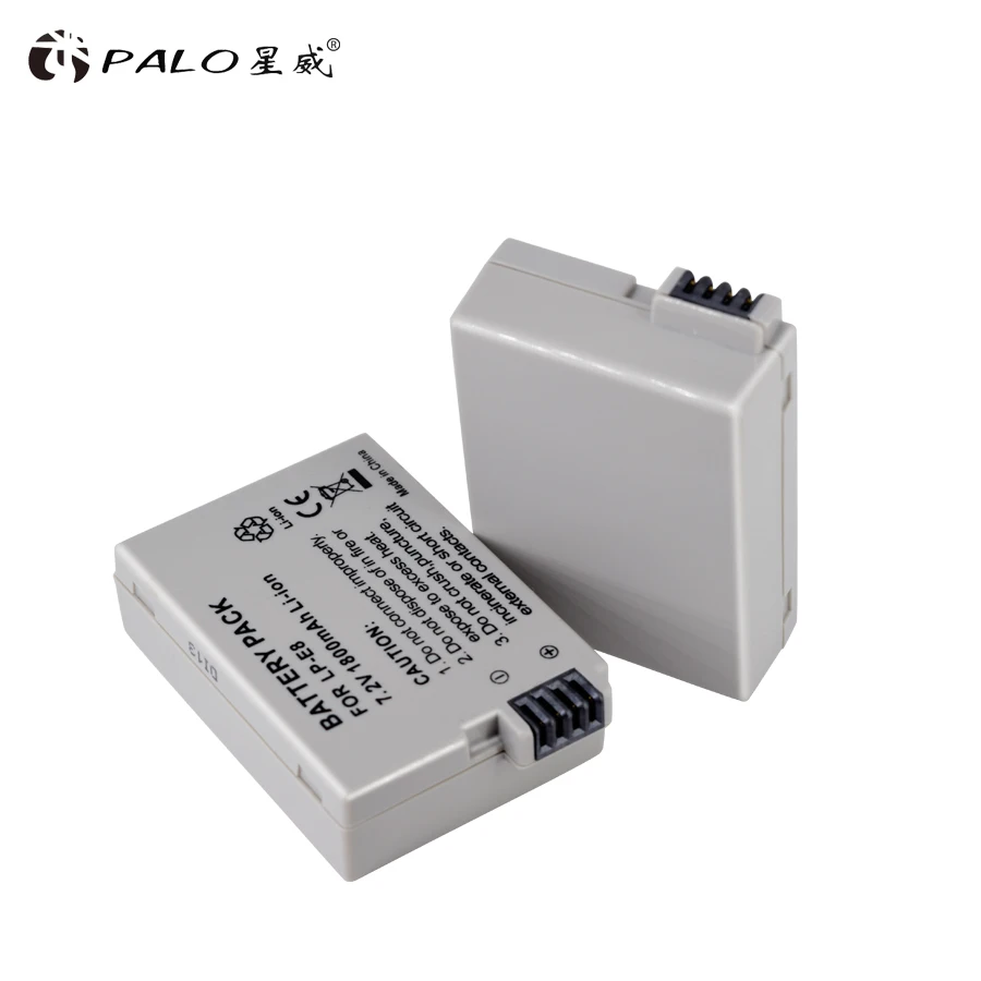 PALO 1/2/4 шт. LP-E8 Батарея пакет Bateria LP-E8 Lp E8 для Canon 550D 600D 650D 700D X4 X5 X6i X7i T2i T3i T4i T5i DSLR Камера