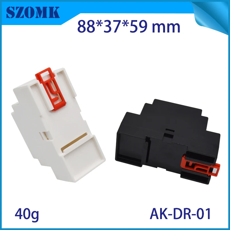 10 шт. маленькая черная пластиковая коробка din rail abs корпуса проект