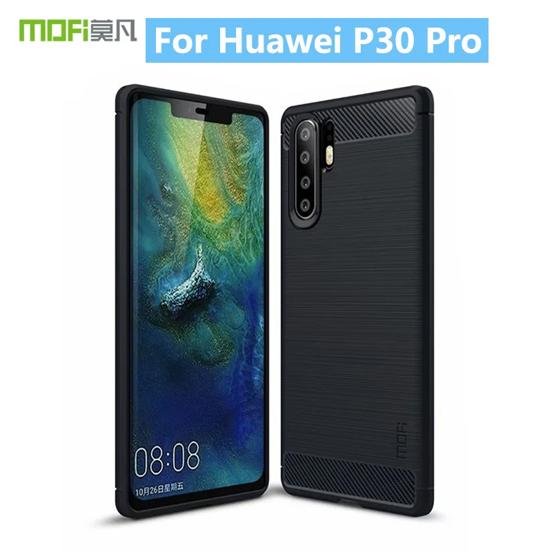 Оригинальный чехол для Huawei P30 Pro MOFi Серии ShenDu из углеродного волокна и силикона