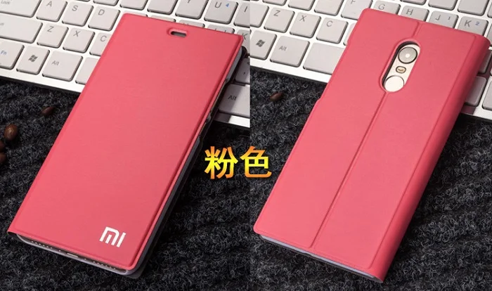 Pink Для Xiaomi Redmi Note 4, чехол с откидной крышкой для Redmi Note 4X, кожаный чехол с откидной крышкой для телефона Xiaomi Redmi Note 4x5,5 дюйма, 16G/64G - Цвет: Pink