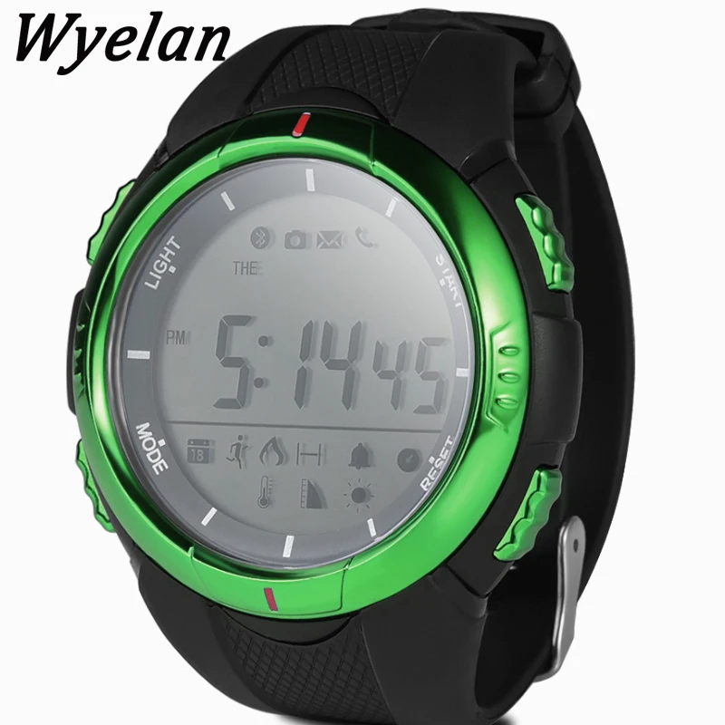 Wyelan Смарт часы Bluetooth Открытый спортивные 50 м Водонепроницаемый высотомер