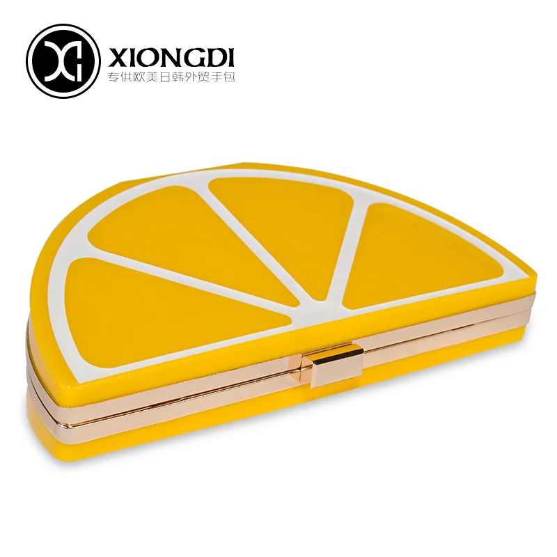 Женская акриловая сумка с арбузом фруктами и лимонами|women evening bag|evening bagsbag bow |