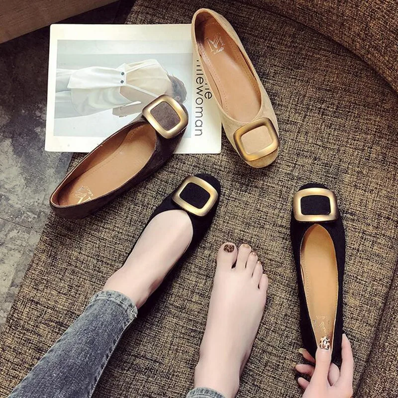 Ladies Shoes Ballet Flats Women Flat Woman Ballerinas Black Large Size 43 Casual Shoe Sapato Womens Loafers Zapatos Mujer | Обувь