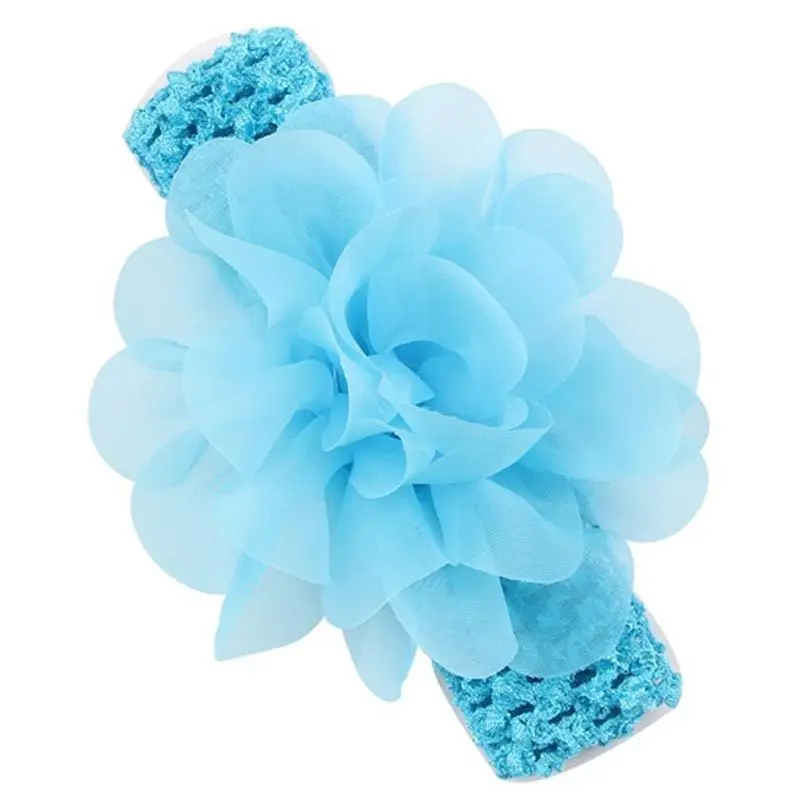 Naturalwell кружевной Шифоновый Цветок на голову повязка плетеная для волос Детские