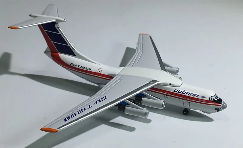1:500 Аэрофлота Илюшин IL-76 CU-T1258 Кубана Российская авиакомпания металлическая шкала статическая Изысканная имитация Игрушечная модель самолета