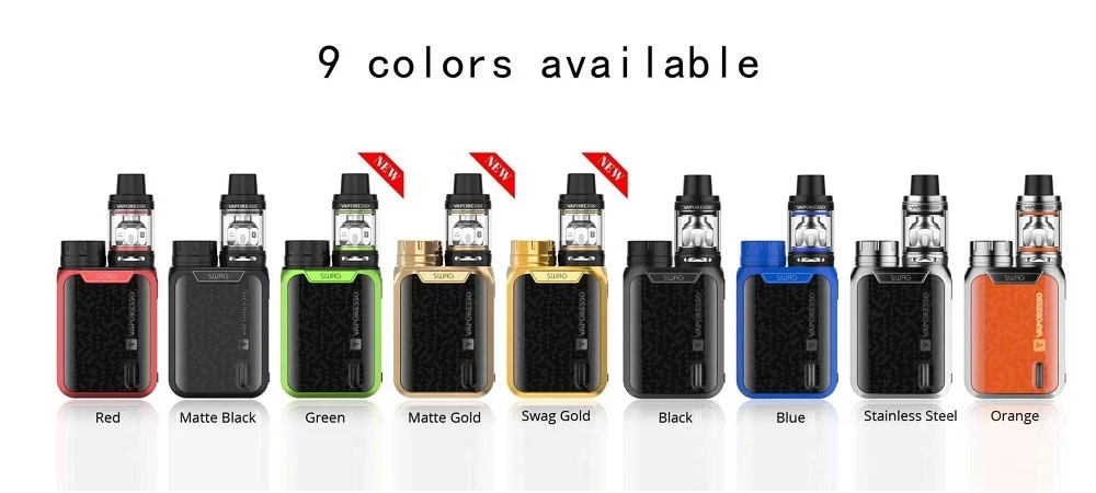 Оригинальная электронная сигарета Vaporesso Swag Kit 80 Вт 18650 коробка мод с 3,5 мл Vape Tank GT катушка испаритель электронная сигарета