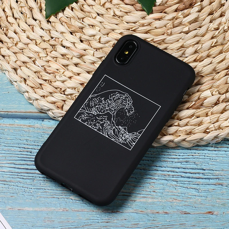 Для iphone x xs чехол Great Wave off Kanagawa задняя крышка мягкий чехол для телефона Fundas для iphone 6 6s 5S 6 6s 7 8 Plus X XS Max