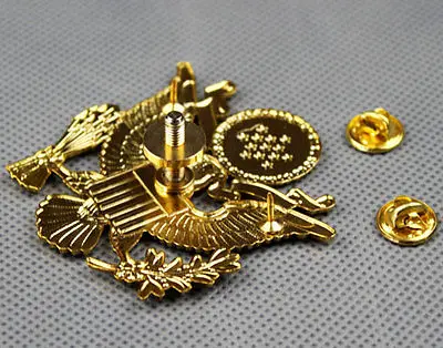 WWII США армии Epluribus Unum сотрудников металлический Кепки значок для шляпы Pin US111|badge