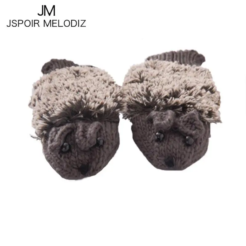 Забавные Для женщин теплые Прихватки для мангала 2017 осень-зима милый мультфильм