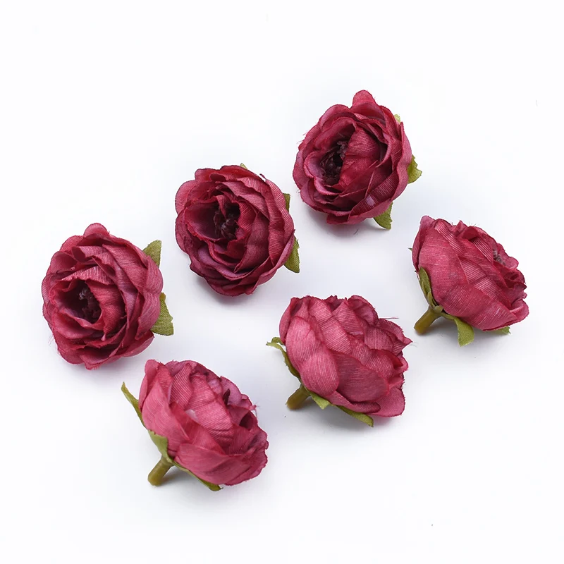 10 5pcs Autumn decoration diy christmas Garlands silk rose fake plants home wedding bridal accessories clearance artificial flowers - Цвет: 10
