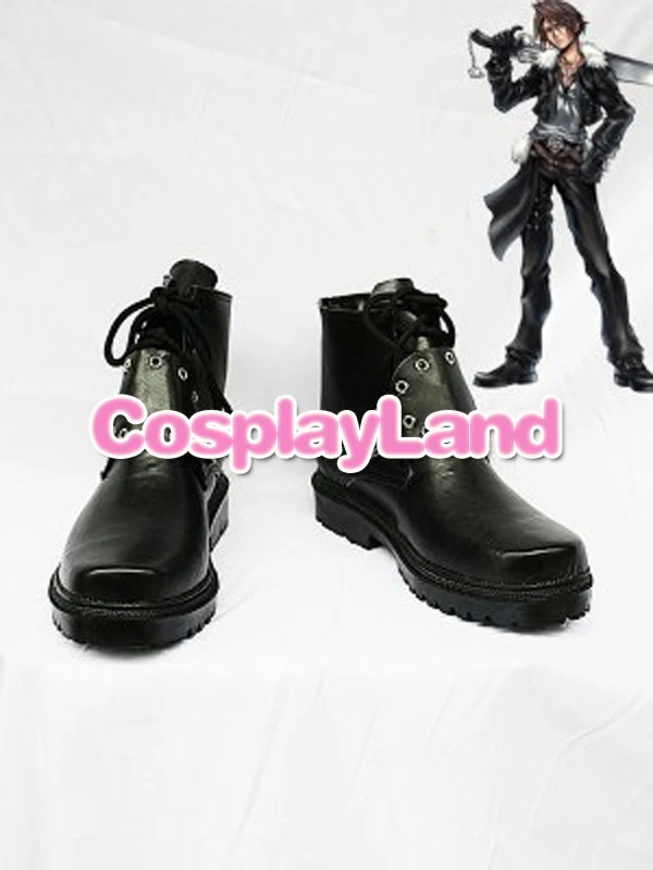Final Fantasy Ботинки для костюмированной вечеринки Цвет Черный Вечерние ботинки