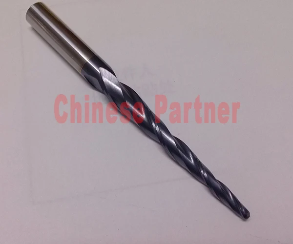 1 шт. R2 * D10 70 110L 2F HRC55 Вольфрамовая твердосплавная коническая концевая фреза