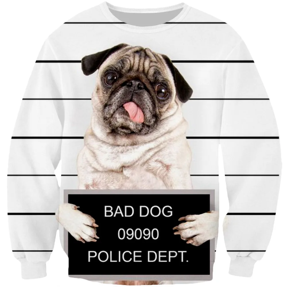 

PLstar Cosmos 2019 New Fashion Drop Shipping Bad Dog 3D Print Fashion Hoodies Women/Men's Casual Hooded Sweatshirt