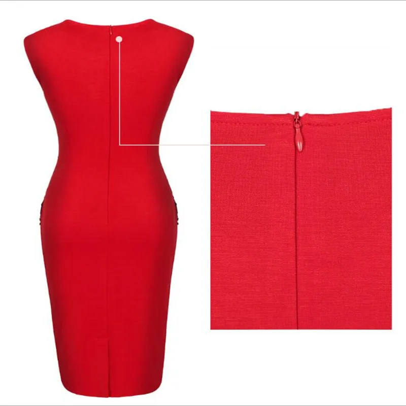 

Plus Size 5XL Women Pencil Dress Summer Fashion Elegant Bud Silk Joining Together Party Bodycon Dress