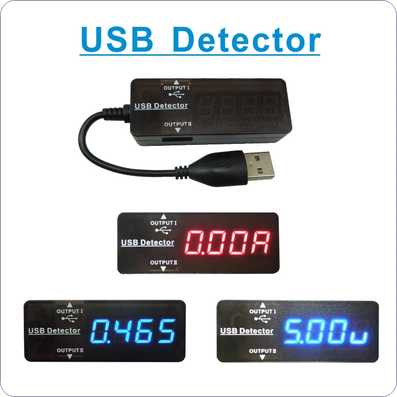 10 шт./лот USB Amperemeter детектор Светодиодный Цифровой тестер напряжения тока Емкость