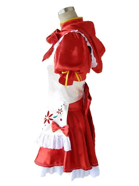 Ботинки для Маскарадного костюма с названием песни Проект Diva красный Мику