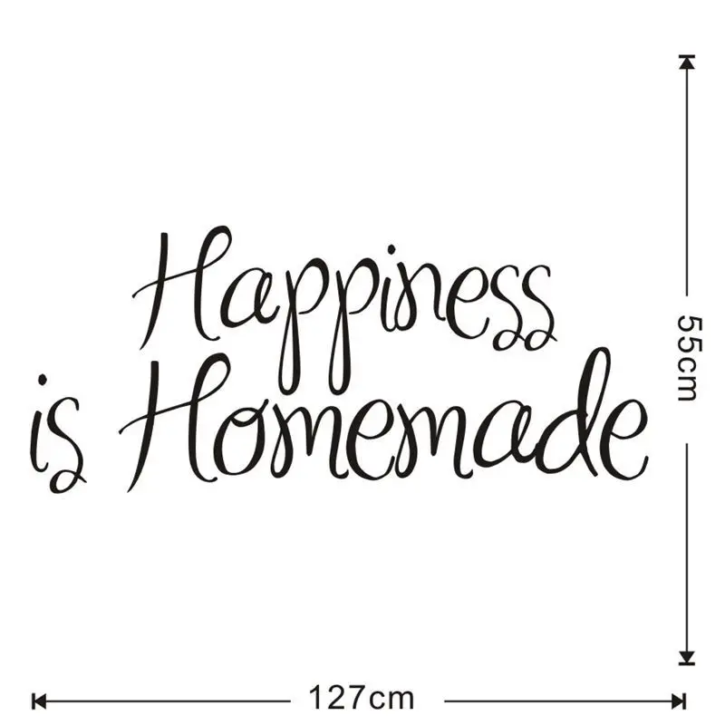 Happiness is домашние наклейки на стену креативные английские Наклейки стены для