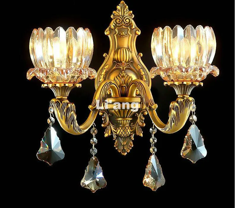 Новое поступление европейская латунная антикварная хрустальная люстра в