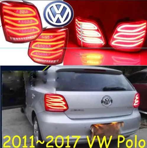 LED taillight 2 шт. автомобильный чехол для поло фары 2011 2012 2013 год светодиодный задний фонарь для поло DRL Объектив Двойной Луч Ксенон - Цвет: LED taillight