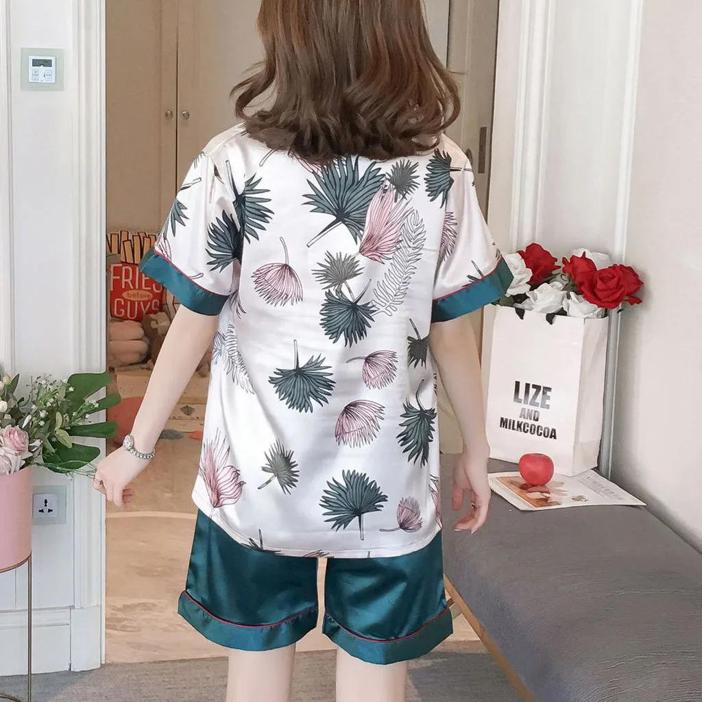 Женский комплект одежды для сна Womail летняя одежда с коротким рукавом 2019 | Женская