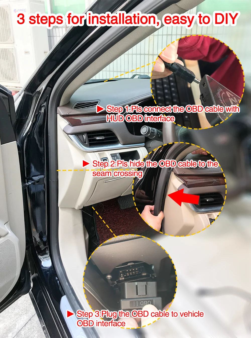 Автомобильный HUD Дисплей OBD2 II EUOBD превышение скорости Предупреждение systemstereoscopic проектор лобовое стекло авто электронный Напряжение сигнализации