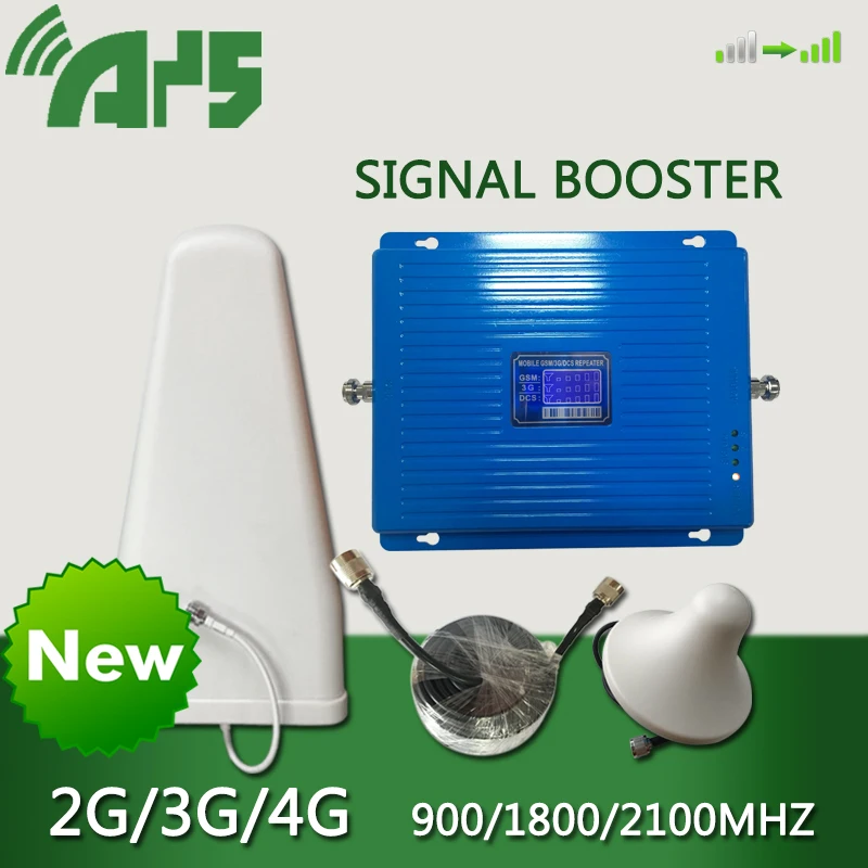 Усилитель сигнала сотовой связи 2G 3G 4G 900 1800 2100 МГц Gsm репитер сотового Lte Dcs