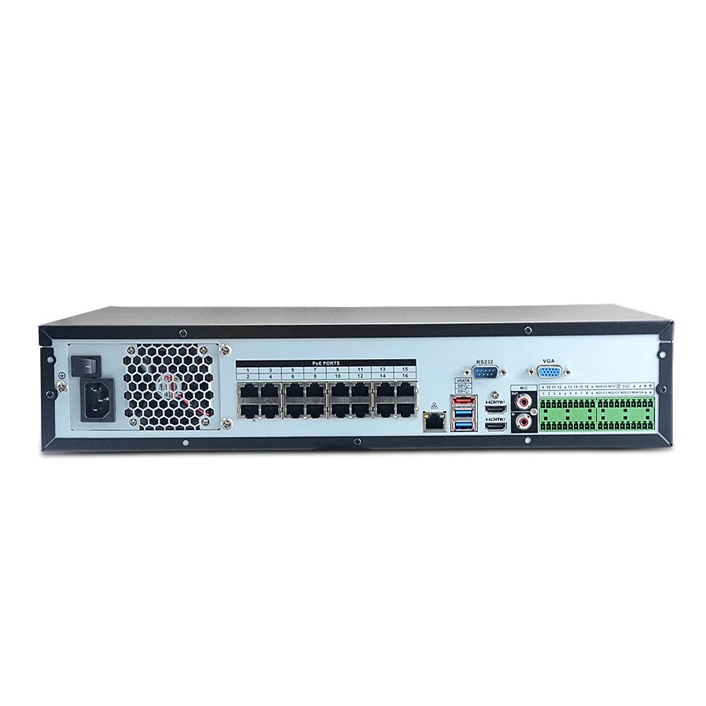 16 e POE DH NVR5832 16P 4KS2E 800 м Макс H.265 NVR 32 канала 2U 16PoE 4 K и Pro Сетевой Видео Регистраторы для