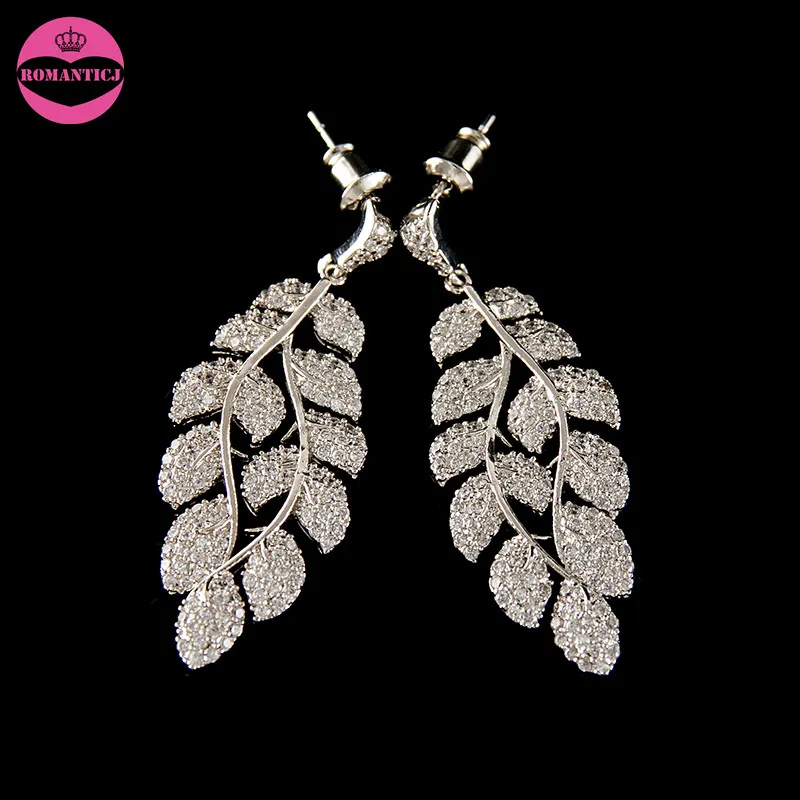 Новый дизайн листьев свадебные серьги подвески|bridal chandelier earrings|chandelier earringsearrings